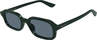 Alexander McQueen AM0558S 004 Mens Sunglasses Green Size 51