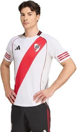adidas Mens adidas White Club Atl&eacute;tico River Plate 2025/26 Home Authentic Jersey at Nordstrom, Size Large