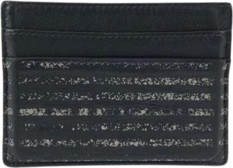 Dior Pre-owned Wallets, male, Black, Size: ONE SIZE Pre-owned Homme Leather Card Case