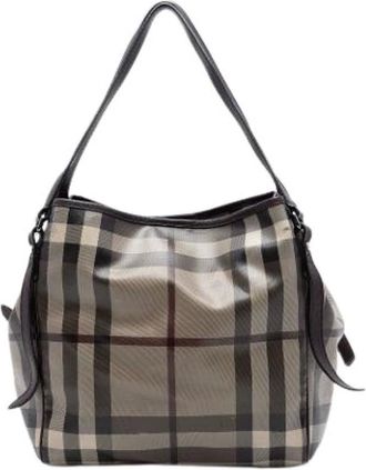 Burberry Pre-owned Shoulder Bags, female, Brown, Size: ONE SIZE Pre-owned Canterbury Tote Bag