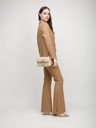 Pinko Love Puff Mini Crossbody Bag - Beige