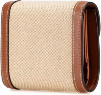 Celine Pre-owned Wallets, female, Beige, Size: ONE SIZE Pre-owned Canvas Wallet