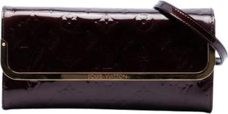 Louis Vuitton Pre-owned Rossmore MM - Dames - Vintage Clutch - Paars - ONE Size - Leer - Vintage