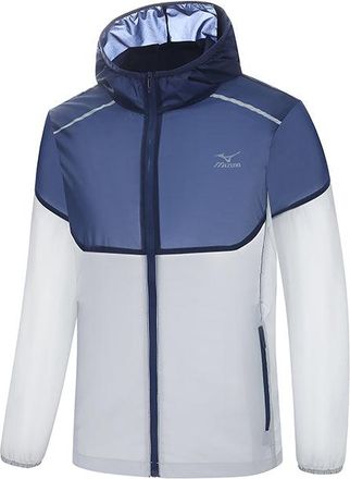 Mizuno UV Protection Jacket Navy White A2CE2A32