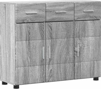 vidaXL Aparador Gris Sonoma 88,5 X 30,5 X 73 Cm Madera De Ingenier&iacute;a Vidaxl