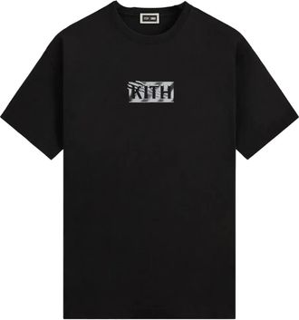 Kith x Marvel T-shirtmet logoprint - Zwart