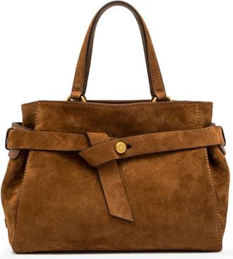 Gianni Chiarini Miranda Medium Tote - Dames - Shoppers - Bruin - ONE Size - Denim - Tassen