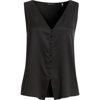 Kobi Halperin Colette Silk Blend Button-Up Top in Black at Nordstrom, Size Xx-Large