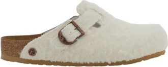 Birkenstock Boston Wooly Moon Buckle - Heren - Klompen - Wit - 42 EU - Wol - Schoenen