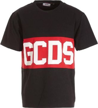 GCDS Gcds Front Logo Cotton T-Shirt