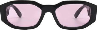 Versace Pink Geometric Unisex Sunglasses VE4361 GB1/84 53