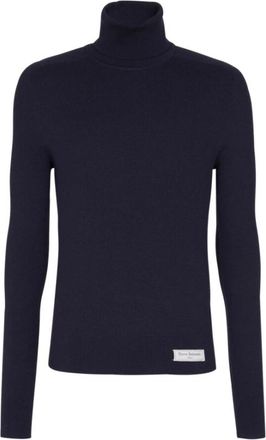 Balmain PB Coltrui - Heren - Coltruien - Blauw - XL - Wol - Truien & Vesten