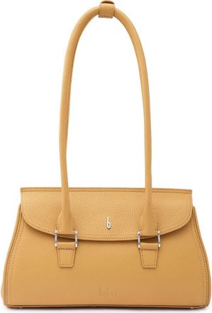 Behno Coco Baguette Pebble Leather Shoulder Bag in Bisque at Nordstrom