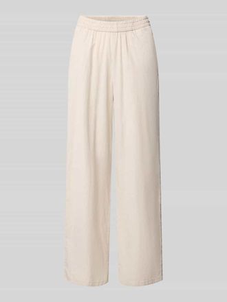 Jack & Jones Wide Fit Stoffhose mit elastischem Bund Modell Poppy in Sand Melange, Gr&ouml;&szlig;e XL