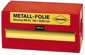 Record Record - Hoja Met&aacute;lico De Acero Inoxidable (18 Cr 9 Ni), Espesor De La Hoja : 0,15 Mm