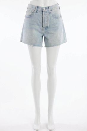 Z Supply Everyday Hi Rise Denim Shorts In Blue