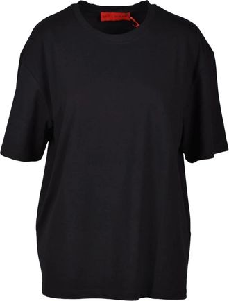 Wild Cashmere Cashmere Blend T-Shirt - Dames - T-shirts - Zwart - XS - Katoen - Tops