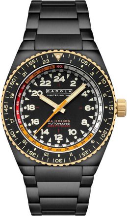 Cadola Dog Leg Automatic Black Dial Mens Watch CD-1030-55