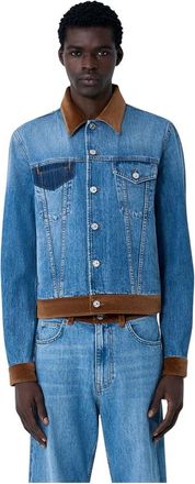 Marni Heren, Jassen, Blauw, Maat: L Denim