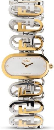 Fendi Orologio OLock Horizontal ovale - Argento