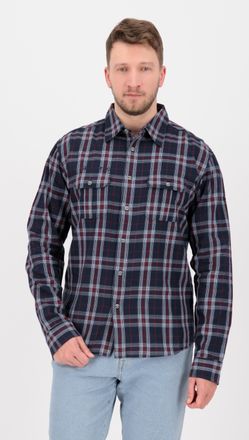 Deproc Outdoorhemd DEPROC ACTIVE DENVER CTTN MEN, Herren, Gr. XXXL (58), Normalgr&ouml;ssen, bunt (blau, rot, check), 100% Baumwolle, Hemden Outdoorhemd, auch in 