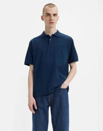 Levi's Authentic - Polo blu tinta in capo