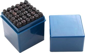 Trade Shop Trade Shop - Punzoni Alfanumerici Per Marcatura Lettere + Numeri + Simboli & 36 Pezzi Da 3mm