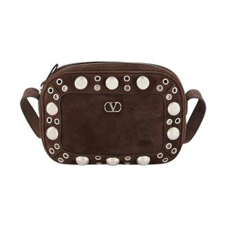 Valentino Garavani Dames, Tassen, Bruin, Maat: ONE Size Leer