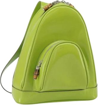 Gucci Pre-owned Backpacks, female, Green, Size: ONE SIZE Pre-owned Vintage Backpack