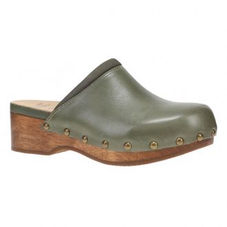 Dansko Womens Andie Calf Mule In Olive