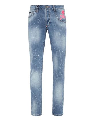 Philipp Plein Jeans Recht Model Skull&Bones