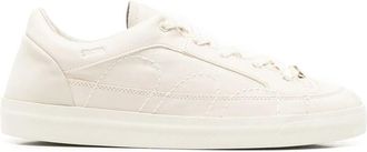 Santha Contrast-stitched Leather Sneakers