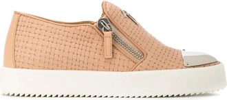 Giuseppe Zanotti Roze & Paarse Logoball Sneakers - Dames - Loafers - Roze - 35 EU - Schoenen