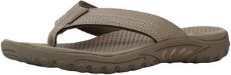 Skechers Mens Reggae-COBANO Flip Flops, Brown (Brown BRN), 12 (47.5 EU)