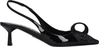 Prada Mujers Sandalias de charol negro