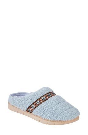 Isotoner Clara Faux Shearling Slipper in Blue at Nordstrom Rack, Size X-Large