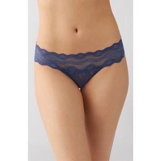 b.tempt'd by Wacoal Lace Kiss Bikini in Crown Blue at Nordstrom, Size X-Large