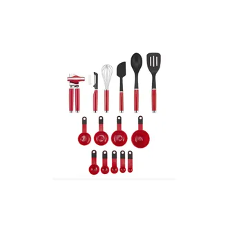 KitchenAid Kitchenaid Ko4478bxeri Juego De Utensilios De Cocina 15 Pieza(s) Negro, Rojo, Acero Inoxidable