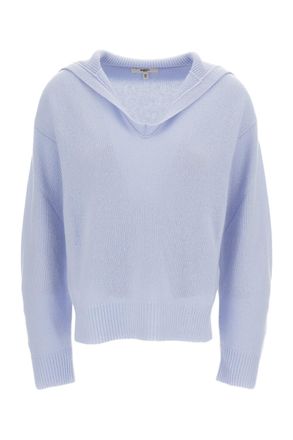 Barena Light Blue Duse Cashmere Polo Shirt