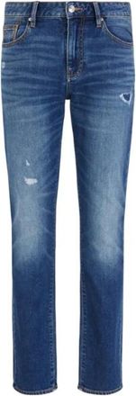 A|X Armani Exchange Slim-fit jeans van stretchdenim - Heren - Slim Fit Jeans - Blauw - W29 - Denim - Jeans