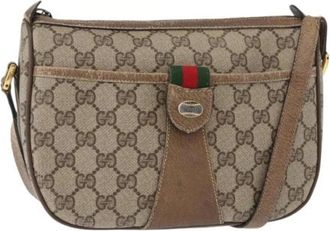 Gucci Pre-owned Cross Body Bags, female, Beige, Size: ONE SIZE Pre-owned Vintage Cross Body Bag