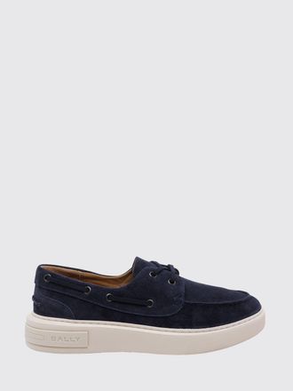 Bally Suede Boat Shoes with Embossed Logo