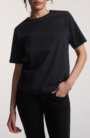 Mavi Basic Crewneck T-Shirt in Phantom at Nordstrom, Size X-Small