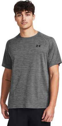 Under Armour Mens Tech Textured Short Sleeve T-Shirt, Color Castlerock/Black (025), Size: XXX-Large