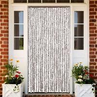 OEM Cortina Mosquitera, Color Topo Y Blanco, 90 X 220 Cm, Chenilla-crezuo