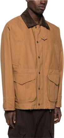 Junya Watanabe Corduroy Shirt Jacket - Heren - Zomerjassen - Bruin - M - Katoen - Jassen