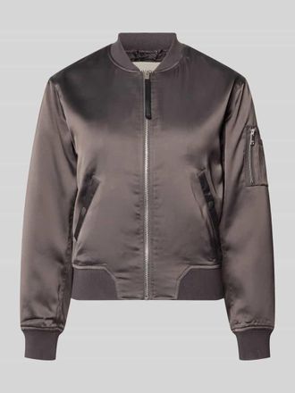 Khujo Regular Fit Bomberjacke mit Stehkragen Modell Beth in Dunkelgrau, Gr&ouml;&szlig;e XXL