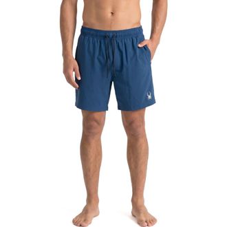 Spyder Ripstop Texture Volley Swim Shorts in Abyss at Nordstrom Rack, Size Xx-Large