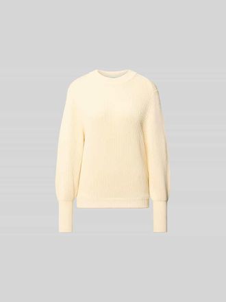 Victoria Beckham Relaxed Pullover mit Viskose-Anteil in Ecru, Gr&ouml;&szlig;e L