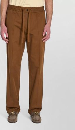 Valentino Garavani cotton mid-rise straight-leg trousers